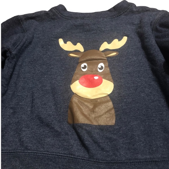 Rugged Bear • Navy Rudolph Reindeer Design Sweater - Picture 4 of 11